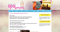 Desktop Screenshot of lightningridgeopalfestival.com.au